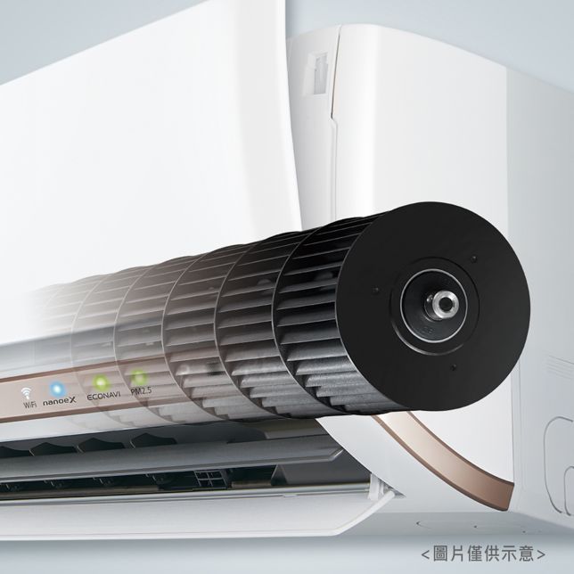 ①大直徑高效率風扇 <br>提供超大風量循環