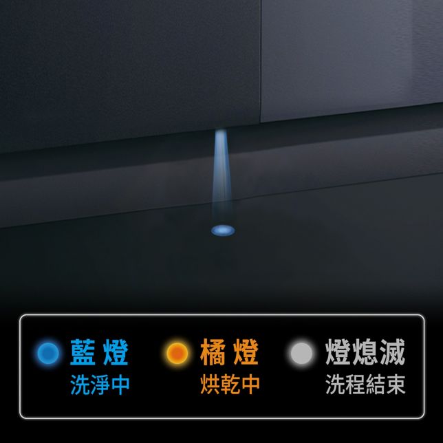 地面投影<br>隨時掌握洗淨進度