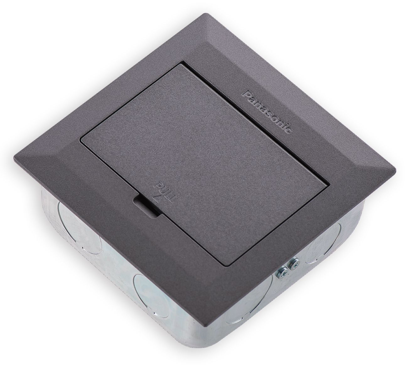 銀灰色薄型地板插座安裝框架 DUFN4000-1