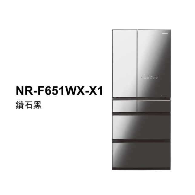 日系上質系列 無邊框鏡面/玻璃6門電冰箱 NR-F651WX商品圖