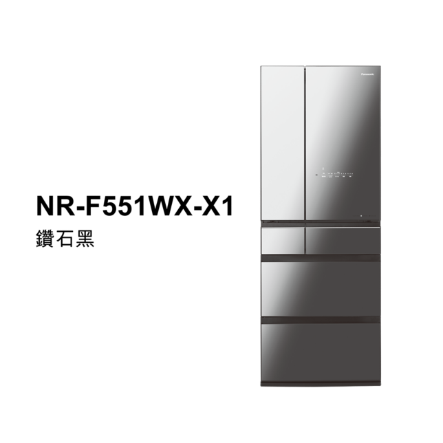 日系上質系列 無邊框鏡面/玻璃6門電冰箱 NR-F551WX商品圖