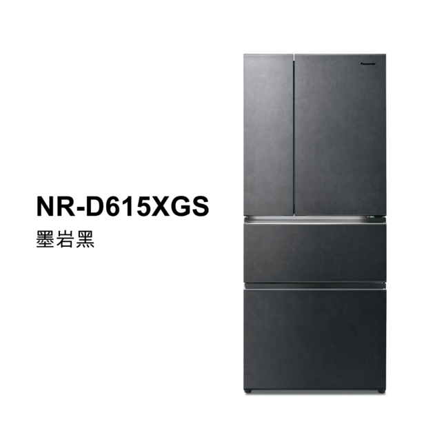日系上質系列 無邊框岩板玻璃4門電冰箱 NR-D615XGS商品圖