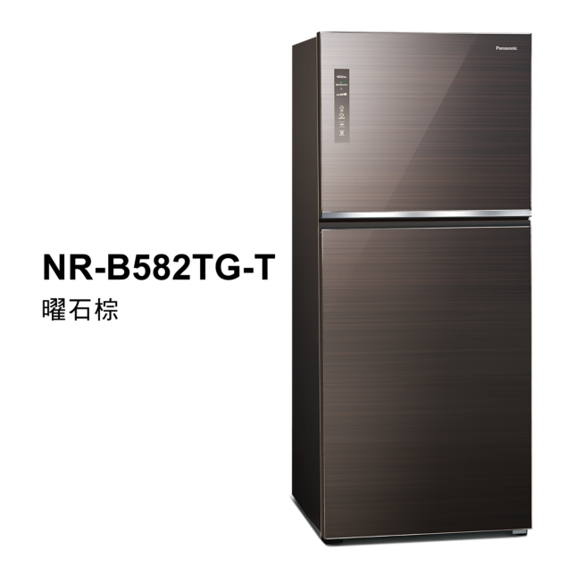 經典變頻系列 無邊框玻璃雙門電冰箱 NR-B582TG商品圖