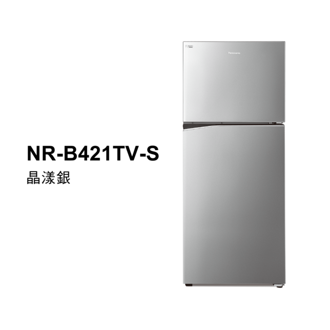 經典變頻系列 無邊框鋼板雙門電冰箱 NR-B421TV商品圖