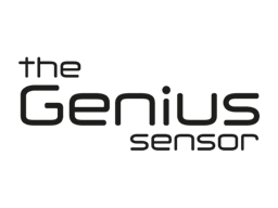 'the GENIUS sensor', bold stylized black letters.