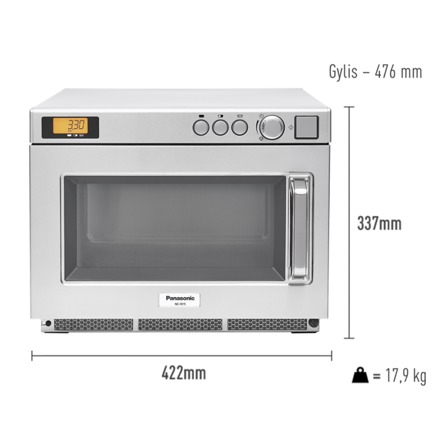 Nuotrauka NE-1815 kompaktiška, galinga inverterinė mikrobangų krosnelė