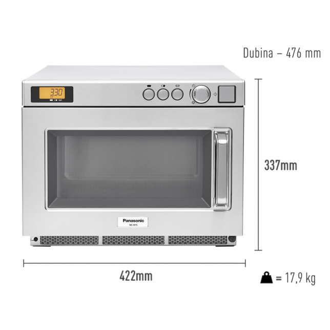 Fotografija Kompaktna inverterska mikrovalna pećnica NE-1815 za zahtjevne uvjete rada