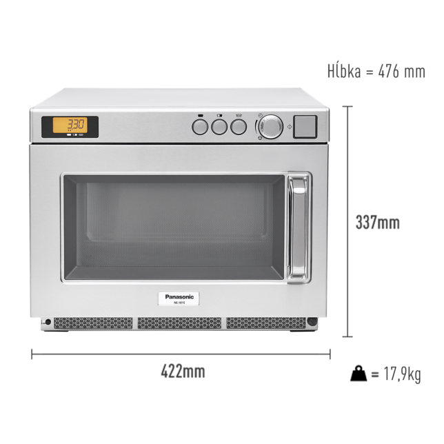 Fotografia Kompaktná vysokovýkonná invertorová mikrovlnná rúra NE-1815