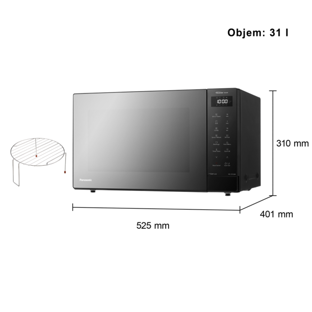 Fotografia 31 l invertorová mikrovlnná rúra s grilom – 23 automatických programov, 1 000 W