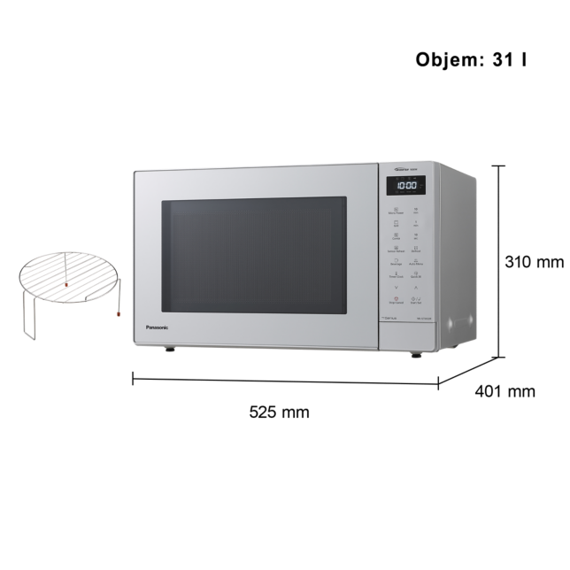 Fotografia 31 l invertorová mikrovlnná rúra s grilom – 23 automatických programov, 1 000 W