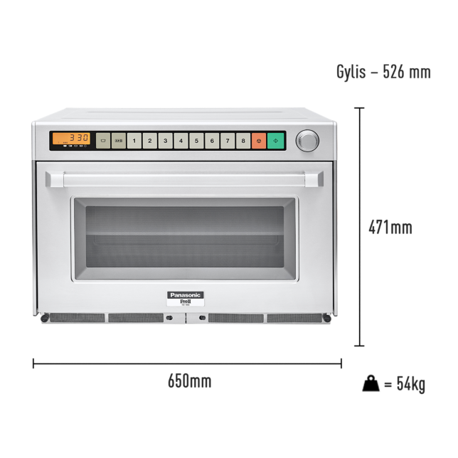 Nuotrauka NE-1880EUG „Gourmet“ klasės profesionali mikrobangų krosnelė