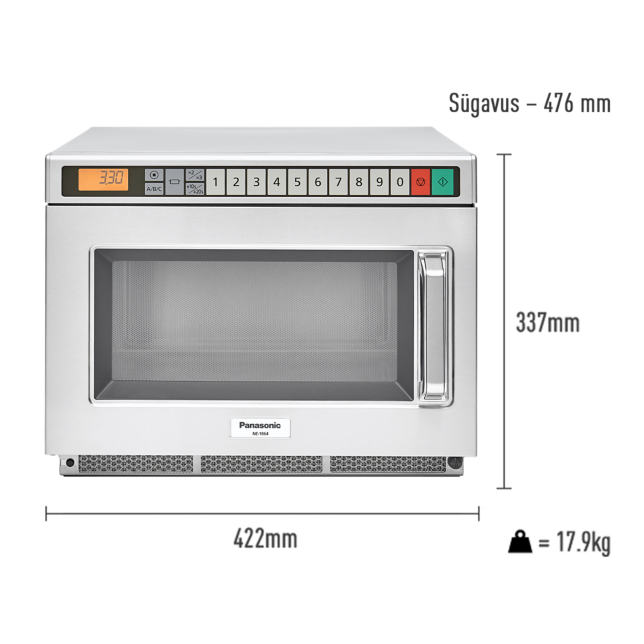 Foto NE-1864EPG kompaktne ja vastupidav inverteriga mikrolaineahi