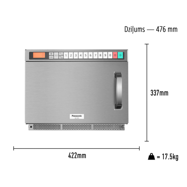 Fotoattēla NE-1878EPG metāla durvju invertora mikroviļņu krāsns