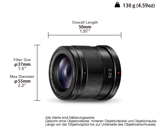 Produktabbildung LUMIX G Objektiv H-HS043