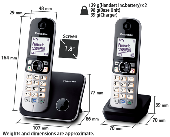 Photo de KX-TG6812 Téléphone sans fil DECT Duo