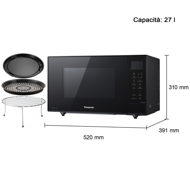 Foto di Forno a microonde con frittura ad aria NN-CT56RB