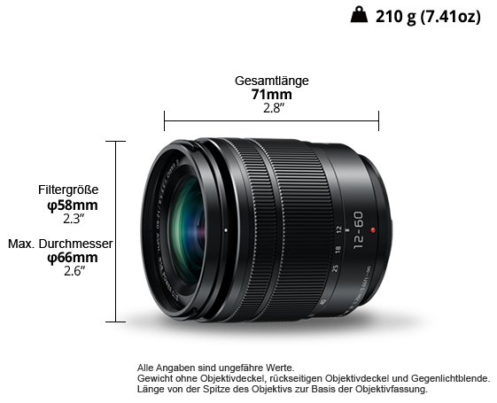 Produktabbildung LUMIX G Objektiv H-FS12060
