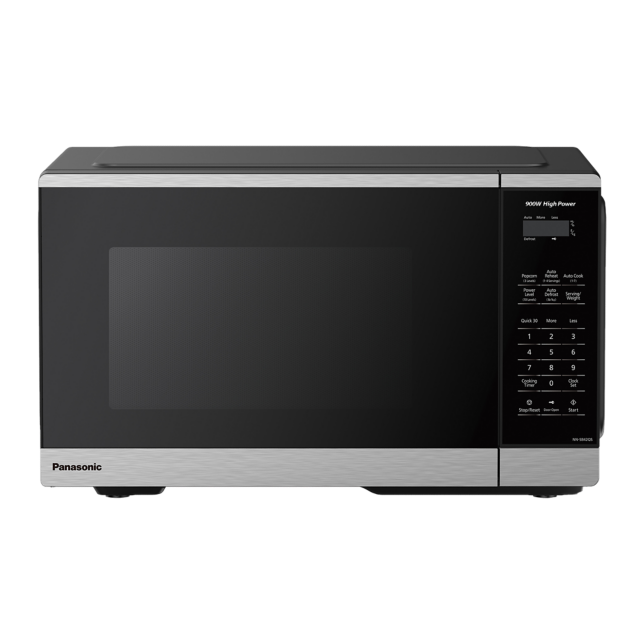 Photo de Four à micro-ondes Genius® de format moyen, 900 W, verrou de sécurité pour enfants, acier inox NN-SB42QSC Panasonic