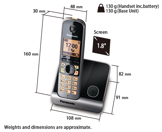 Photo of DECT Cordless Phone KX-TG6711