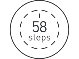 58 cutting steps