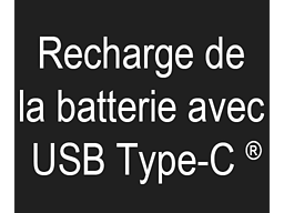 Recharge de la batterie avec USB Type-C<sup>®</sup>