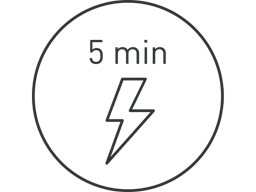 5 minutes quick charge