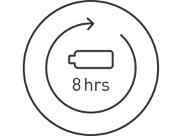 8 hours full charge