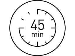Cordless usage 45min