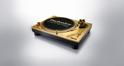 Gramofon pro DJ Technics SL-1200M7GL s přímým pohonem ve zlaté barvě