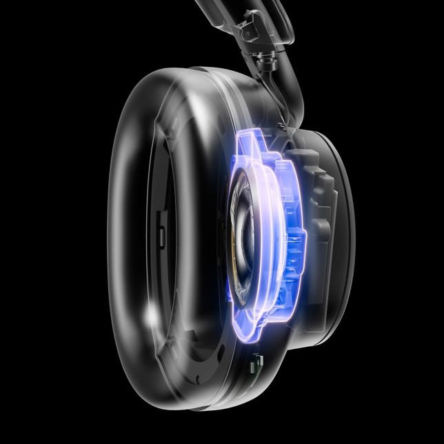 Illustration of the Acoustic Control Chamber designed to control airflow inside the Technics EAH-A1000 housing.