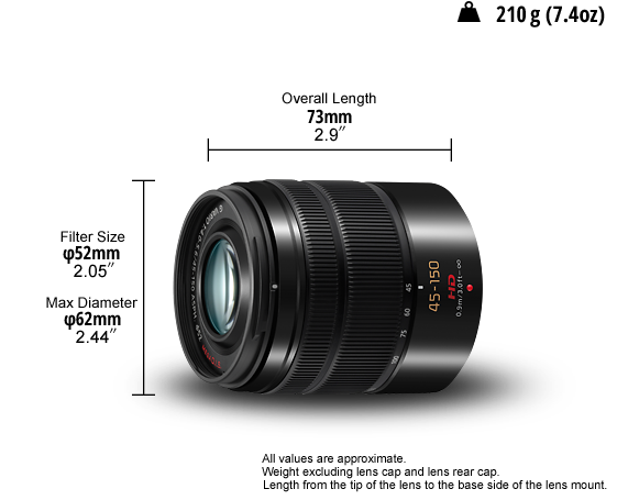Photo of LUMIX G Lens H-FS45150