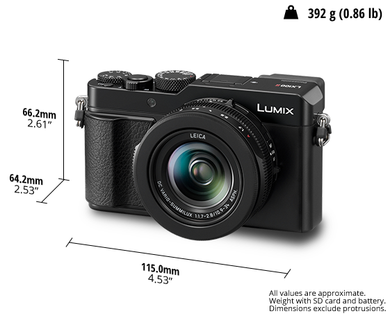 LUMIX Dijital Fotoğraf Makinesi DC-LX100M2 Resmi