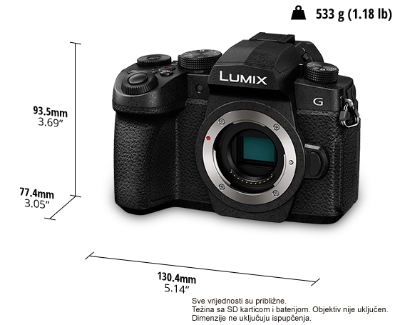 Fotografija LUMIX digitalni fotoaparat sa jednim objektivom bez ogledala DC-G90