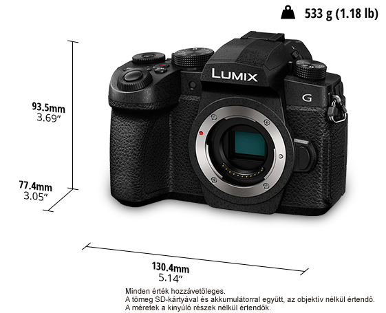 A LUMIX DC-G90 digitális egyobjektíves tükör nélküli fényképezőgép fényképen