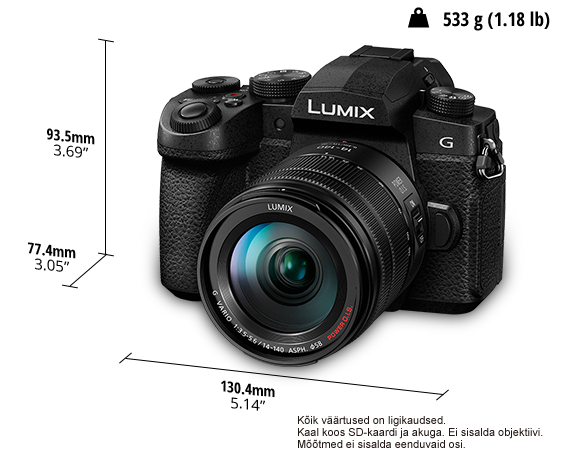 Foto LUMIX-i digitaalne ühe objektiiviga hübriidkaamera DC-G90H