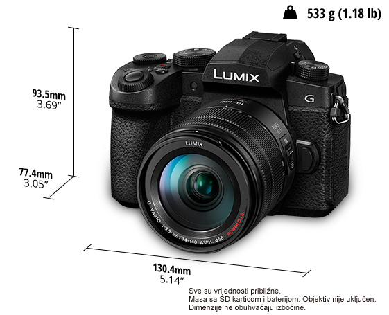 Fotografija Digitalni fotoaparat LUMIX s jednim objektivom i bez zrcala DC-G90H