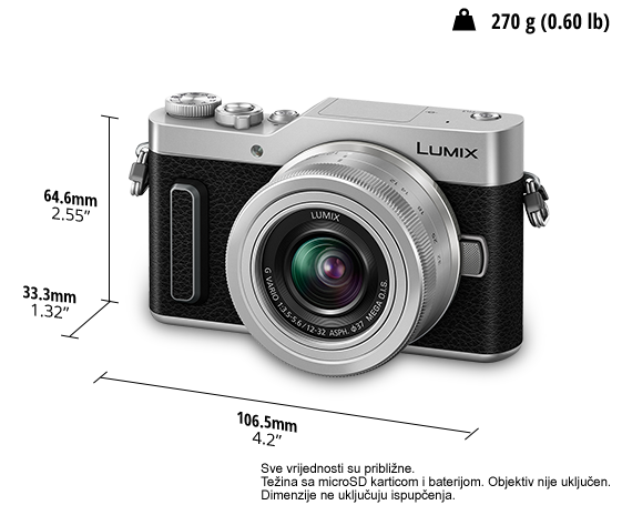 Fotografija LUMIX digitalni fotoaparat s jednim objektivom bez ogledala DC-GX880W