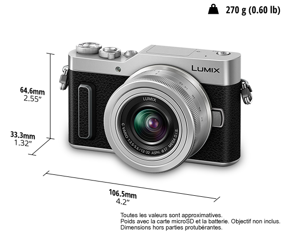 Photo de Appareil photo numérique avec objectif sans miroir LUMIX DC-GX880W