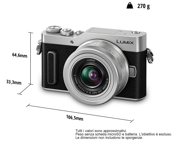 Foto di Fotocamera digitale mirrorless con singolo obiettivo LUMIX DC-GX880K
