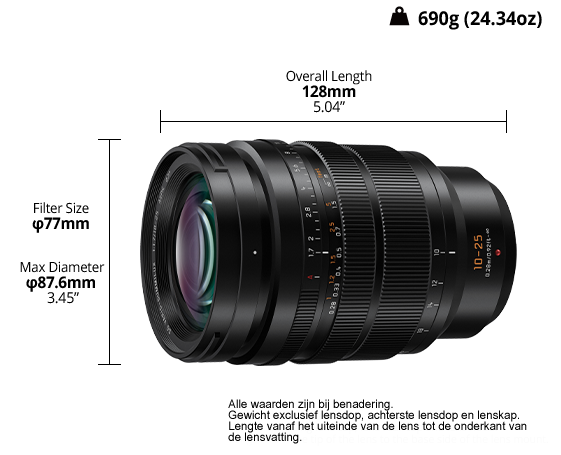 Foto van LEICA DG VARIO-SUMMILUX 10-25mm / F1,7 ASPH. (H-X1025) Micro Four Thirds-lens