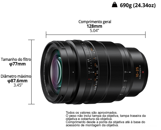 Foto de LEICA DG VARIO-SUMMILUX 10-25mm / F1.7 ASPH. Objetiva Micro Four Thirds (H-X1025)