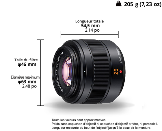 Photo de LEICA DG SUMMILUX 25mm / F1.4 II ASPH. (H-XA025) Objectif à monture Micro 4/3