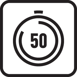 8 Std. Ladezeit für 50 Min. Akkubetrieb