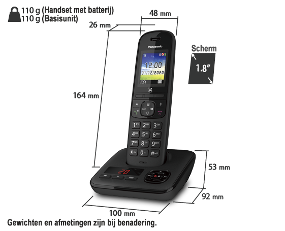 Foto van Telefoon KX-TGH720