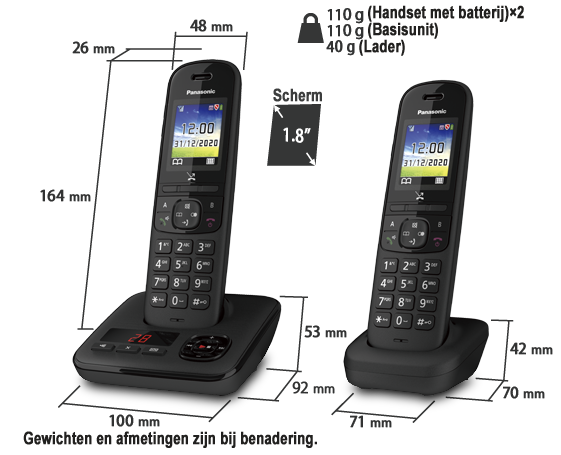 Foto van Telefoon KX-TGH722