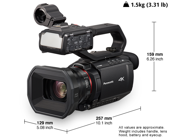 Foto av HC-X2000 professionell 4K-videokamera