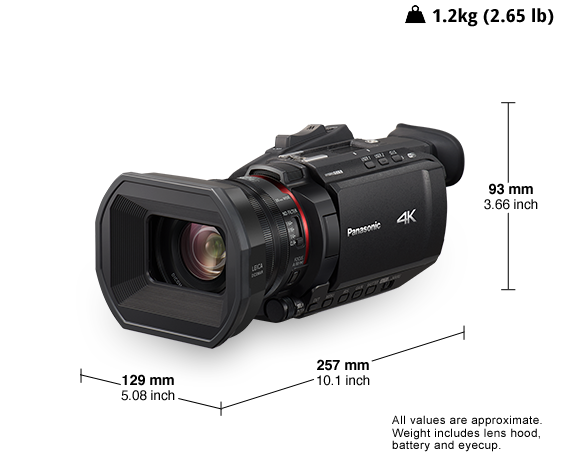Foto av HC-X1500 professionell 4K-videokamera