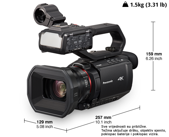 Fotografija 4K profesionalna video kamera HC-X2000