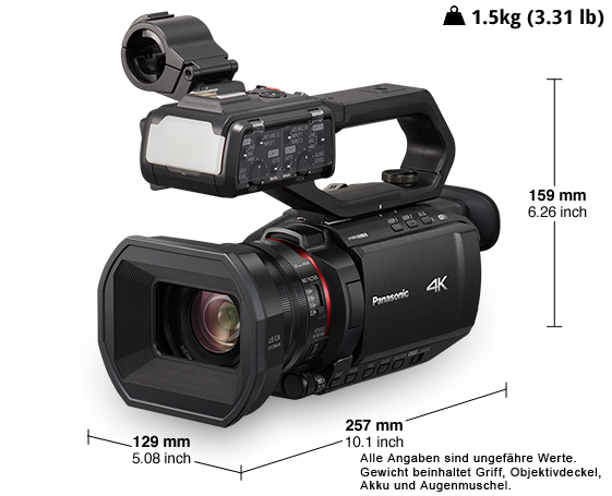 Produktabbildung Professioneller 4K Camcorder HC-X2000