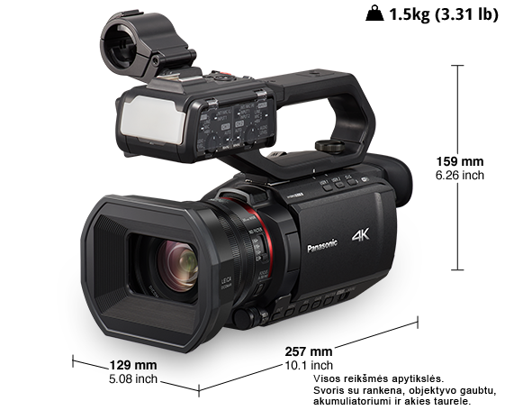 Nuotrauka 4K profesionalams skirta vaizdo kamera HC-X2000